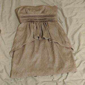 Bcbg nude dress